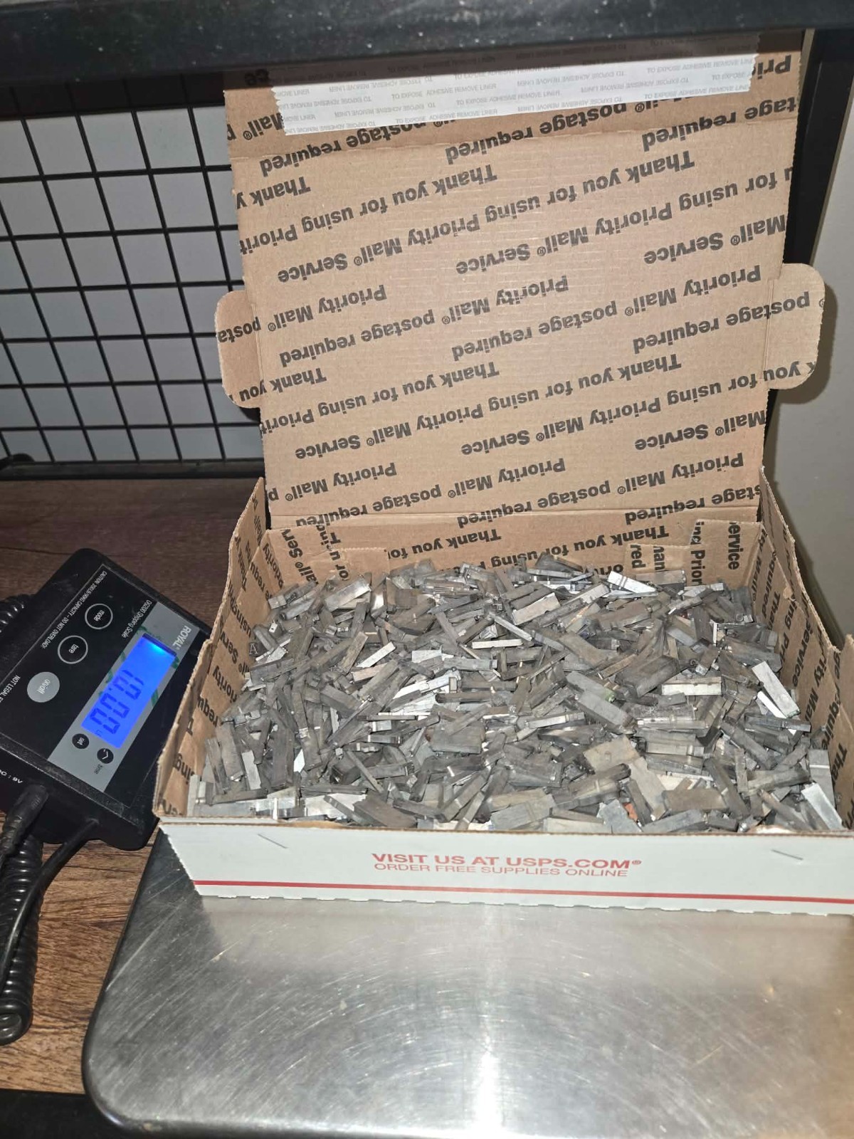 10lb lot – Scrap Letterpress Lead