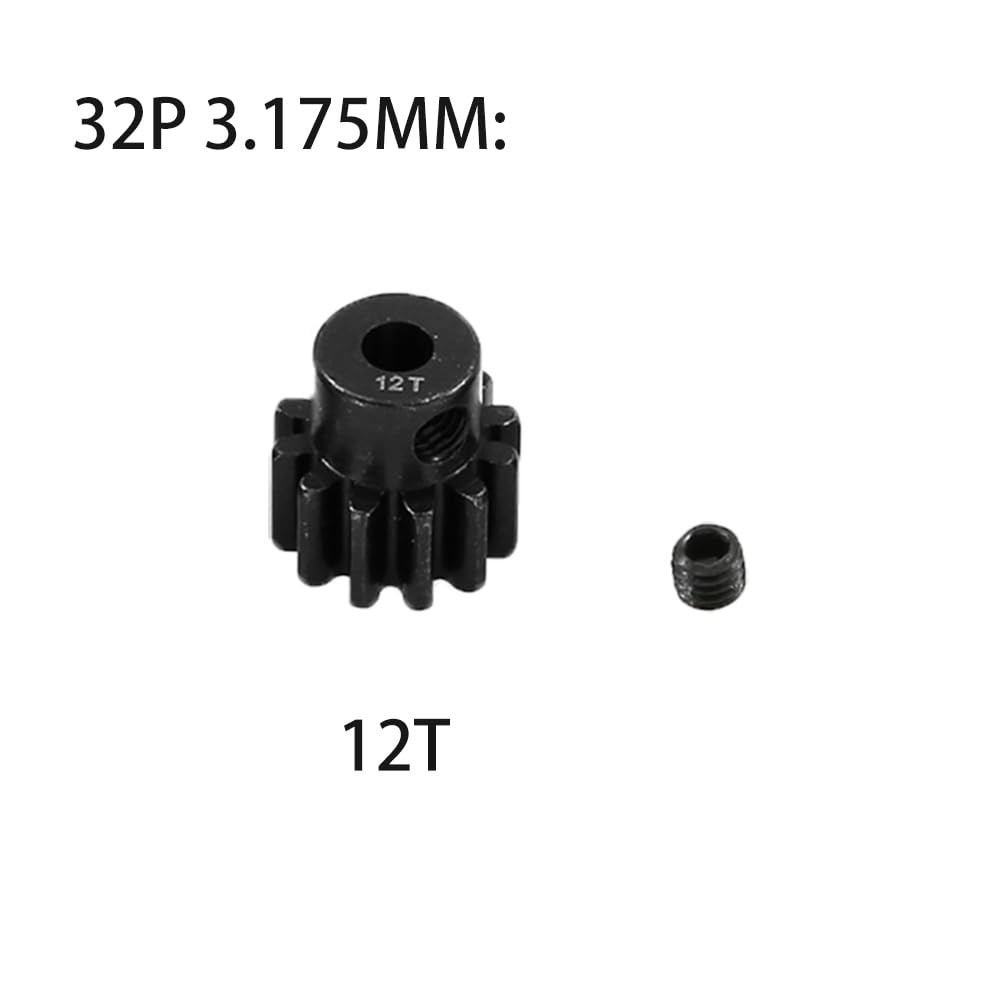 Metal Steel 3.175mm Shaft 32P Pinion Gear Set 10T 11T 12T 13T 14T Compatible wit
