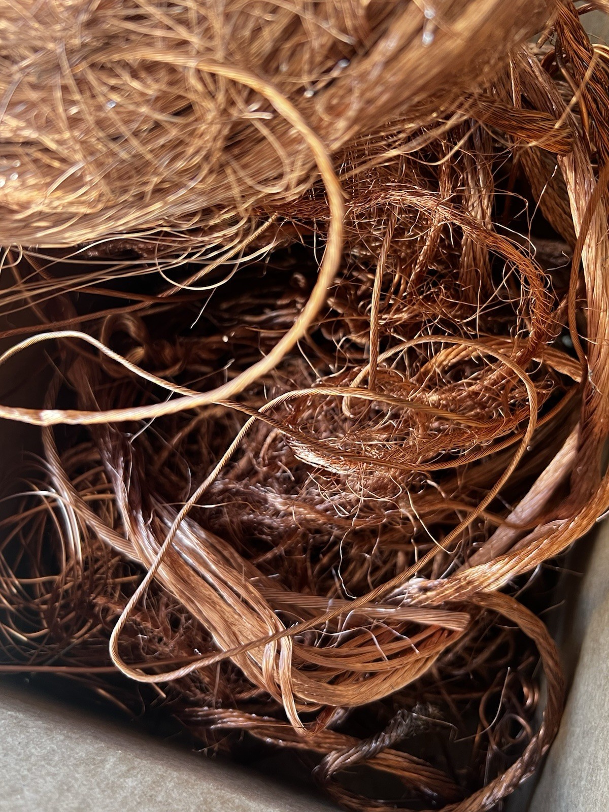 15 lbs Scrap Copper Wire Bare bright