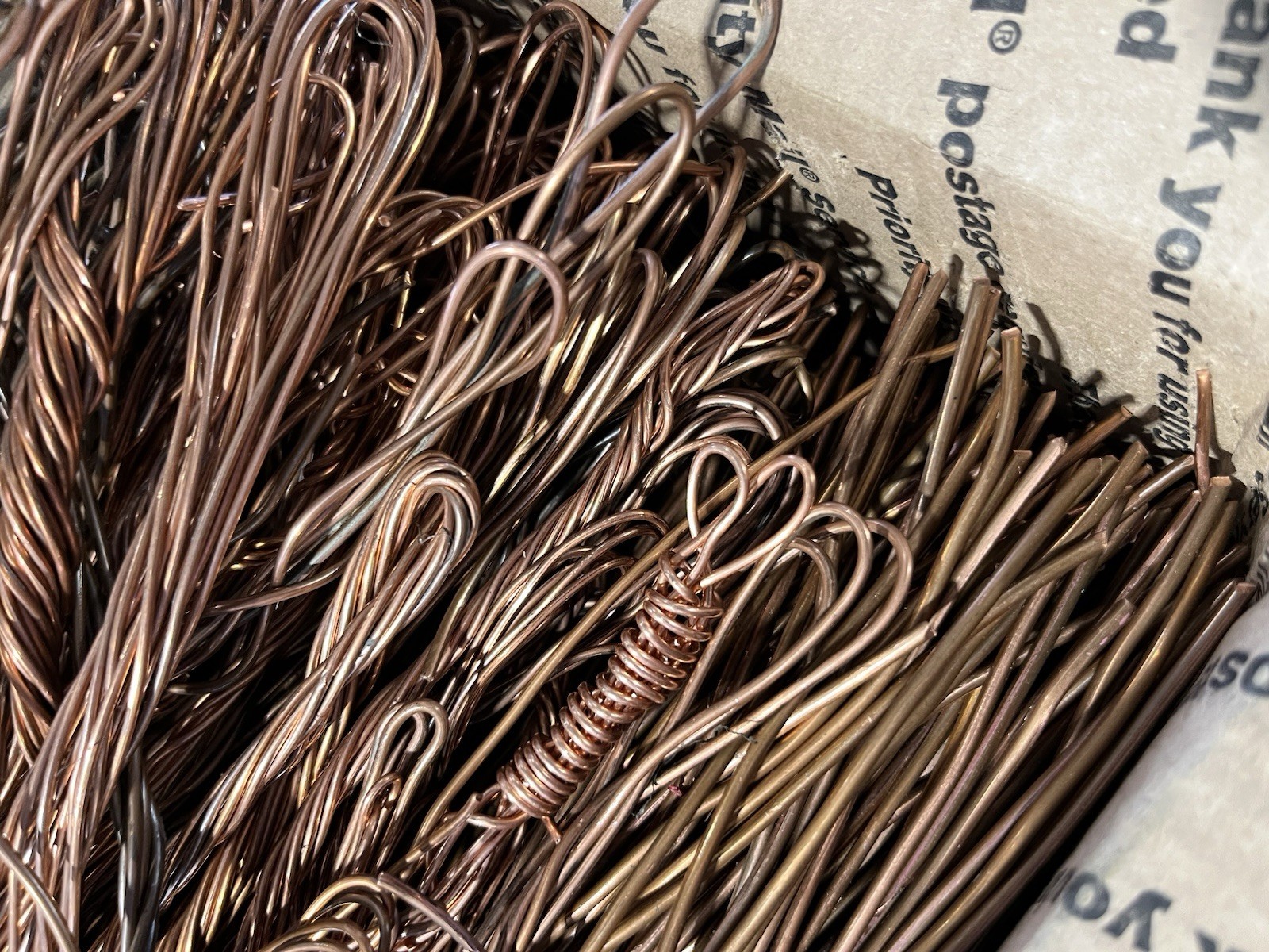 20 Lbs 20lbs Scrap Bright Stripped Bare Copper Wire Metal Craft Melt Recycle