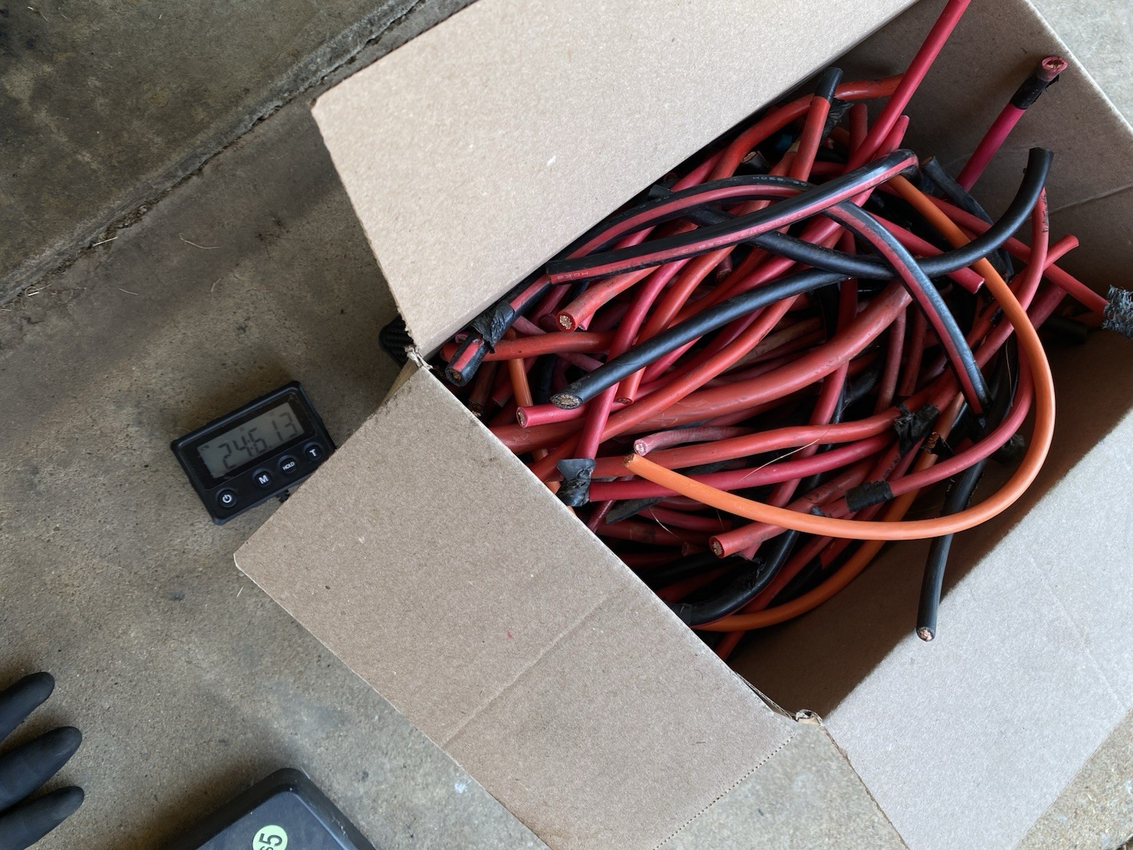 23.5 Lbs Pounds Scrap Stranded Car Battery Copper Wire