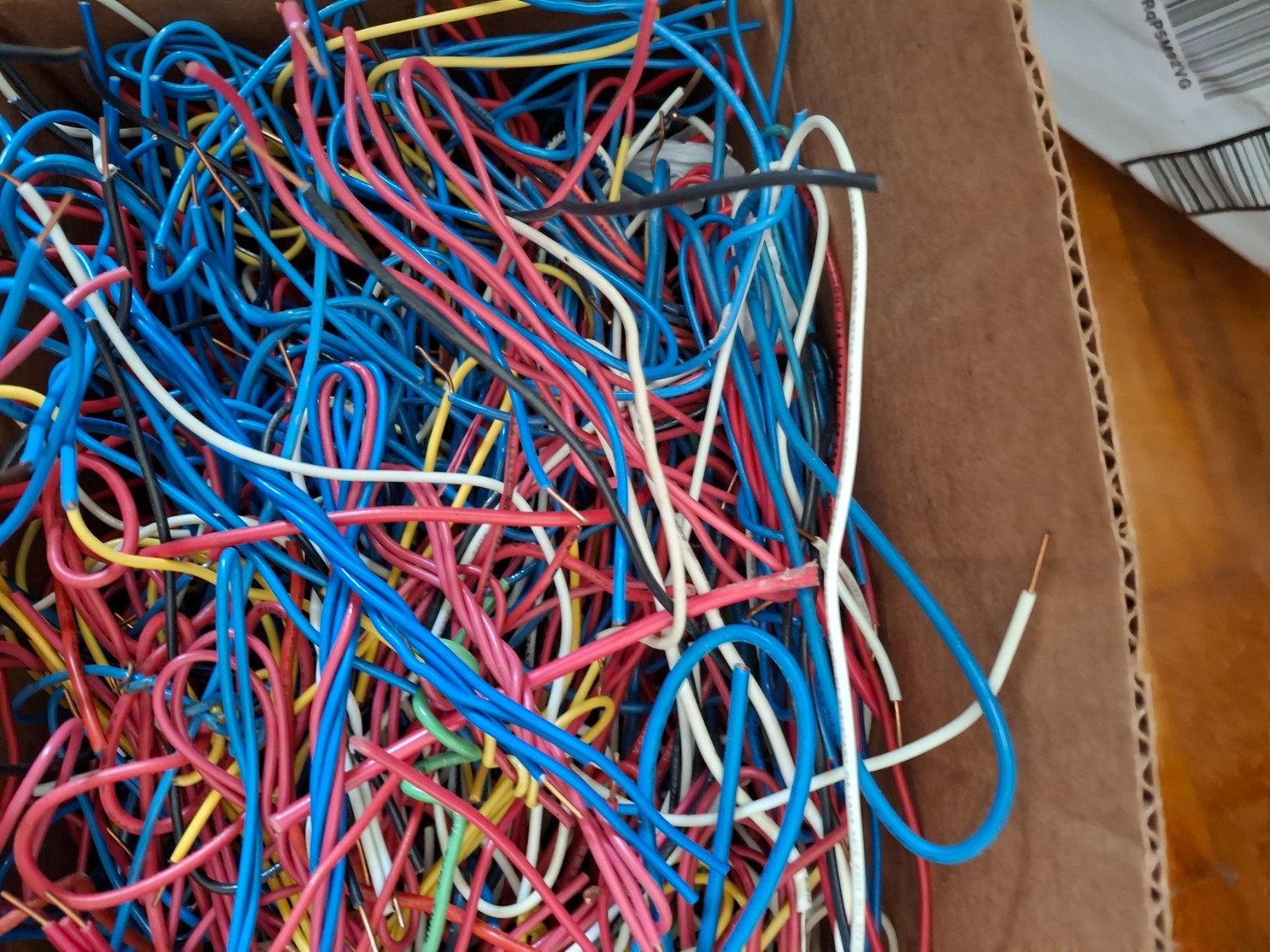 Scrap copper insulated wire #18. or #16.