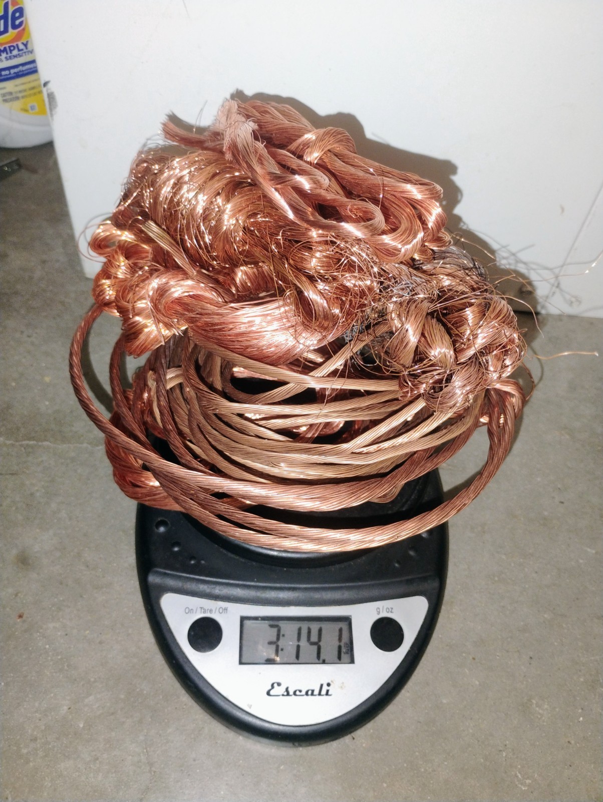 3+ Lbs Shiny Bare Bright Copper Wire Hand Stripped Crafts Scrap Melt