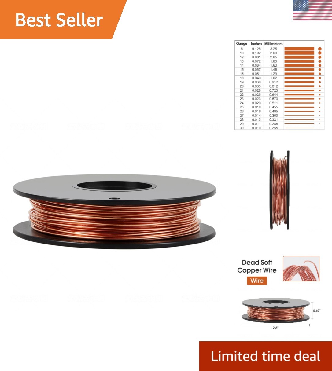 Flexible 24 Gauge/0.5mm Copper Wire – Perfect for DIY Jewelry & Science Projects