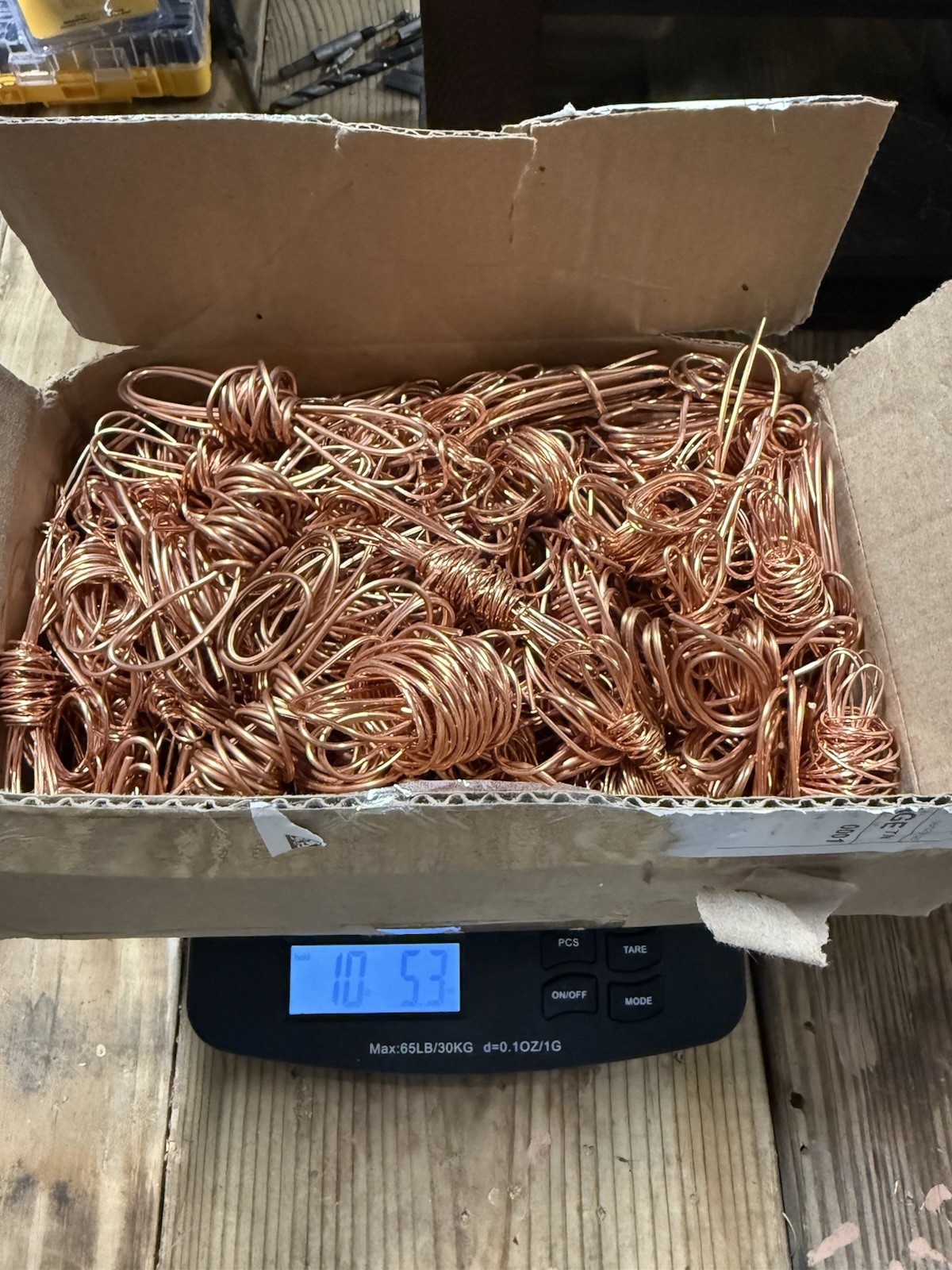 10+ POUNDS CLEAN RECYCLED BARE BRIGHT COPPER WIRE FOR CRAFTING/SMELTING SEE DESC