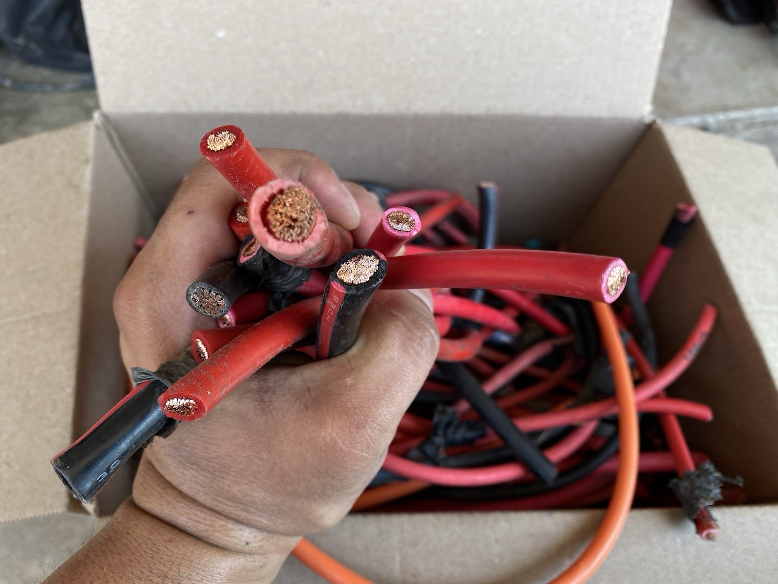 23.5 Lbs Pounds Scrap Stranded Car Battery Copper Wire
