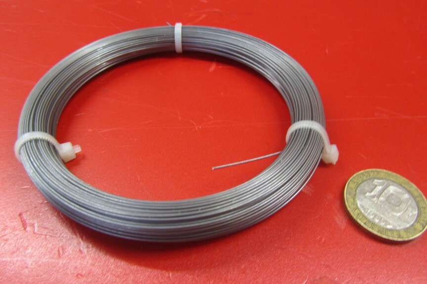 C1080 Carbon Steel Music Wire, Phosphate Coated, .026″ Dia. x 1/4 lb Coil