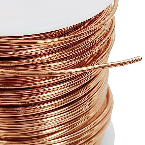 2 Pack 1 Pound 16 Gauge Bare Copper Crafting Wire, 126 Feet per Spool