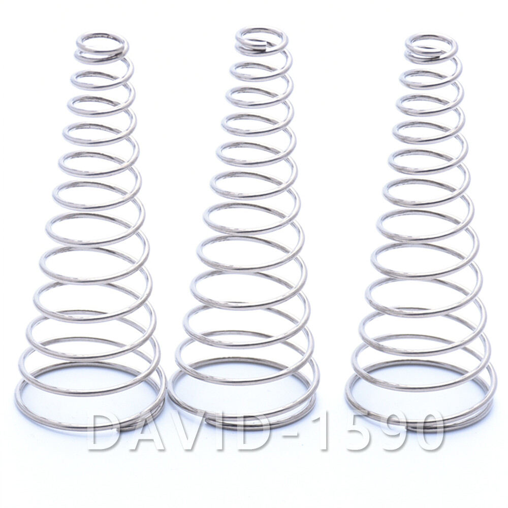 0.7 0.8mm Wire Dia. Tower Spring Conical Compression Spring 304 Stainless Steel