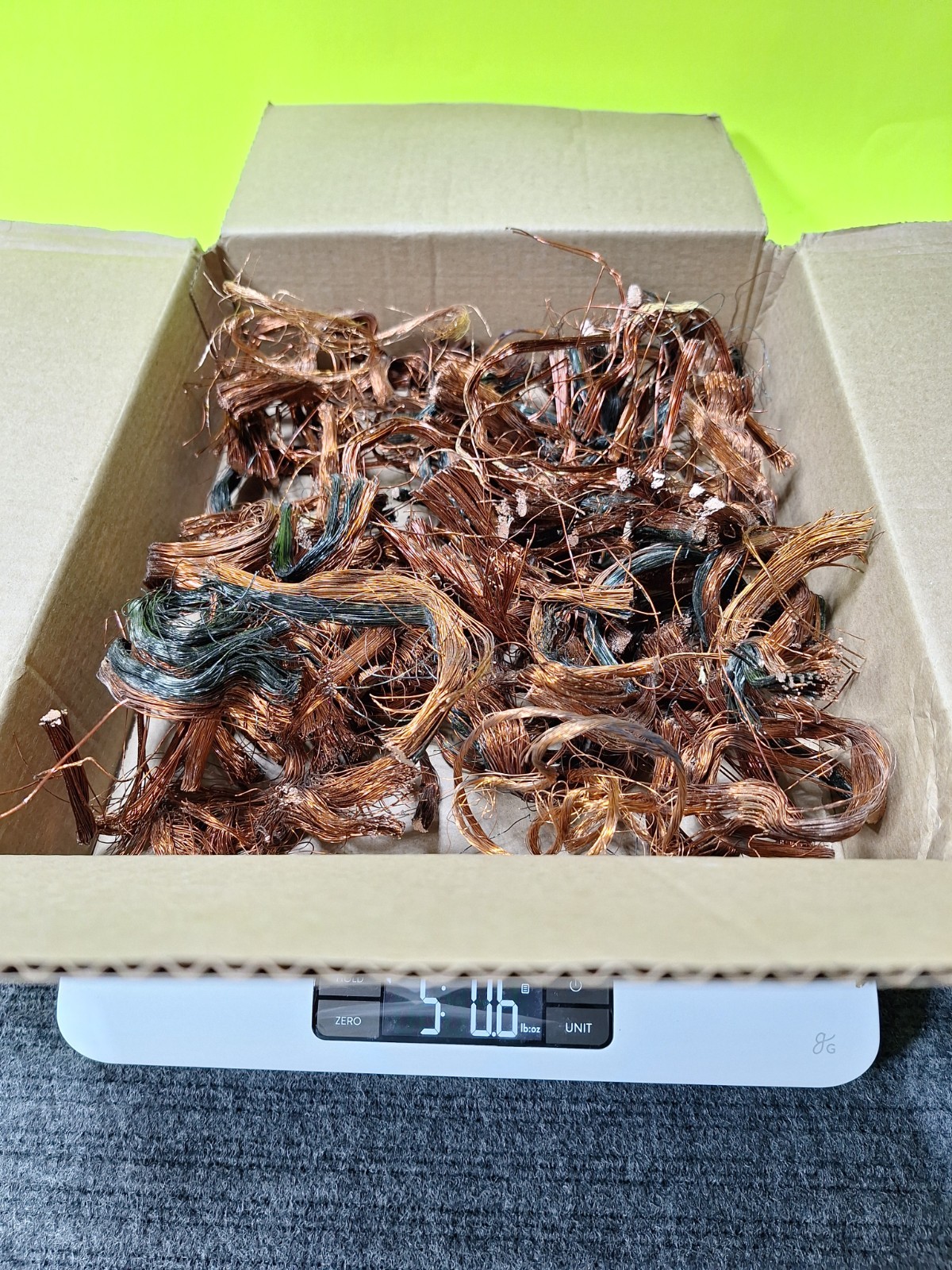 5.6 lbs Copper Scrap Smelting Art Craft Casting melting Bright Shiny Stripp