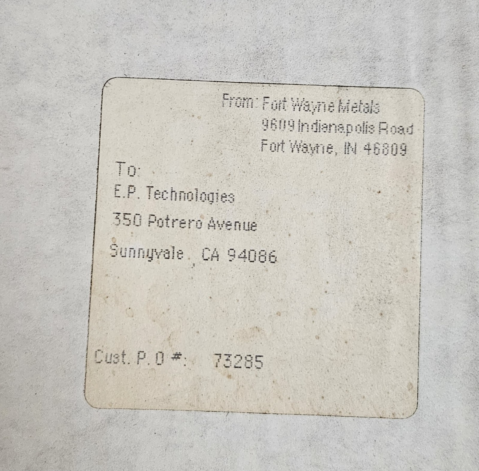 Fort Wayne Metals 304V Single End Flat Wire .001x.003″ Stainless Expired Surplus