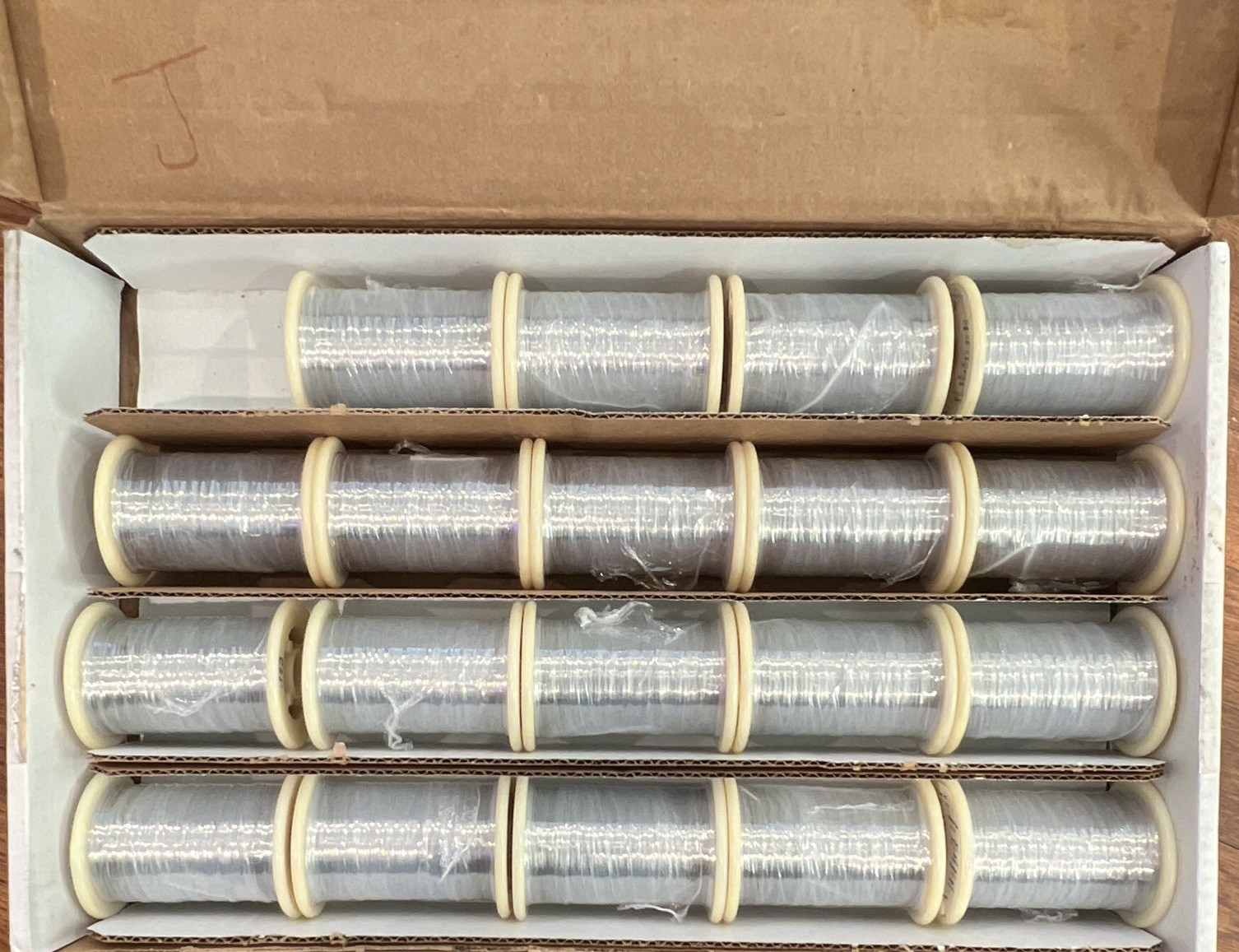 Fort Wayne Stainless 302/304 Wire 0.00750 in 2000 ft Spool, Lot of 19