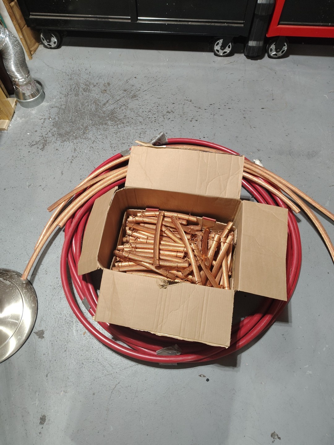 20 lbs Bare Bright Clean Copper Scrap Metal. Perfect For A Kiln. 3/4″ Wire