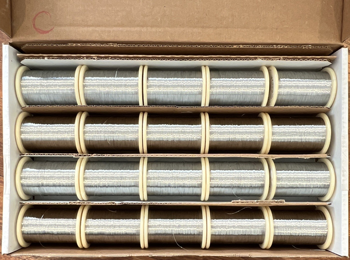 Fort Wayne Stainless 302/304 Wire 0.00900 in 2000 ft Spool, Lot of 20