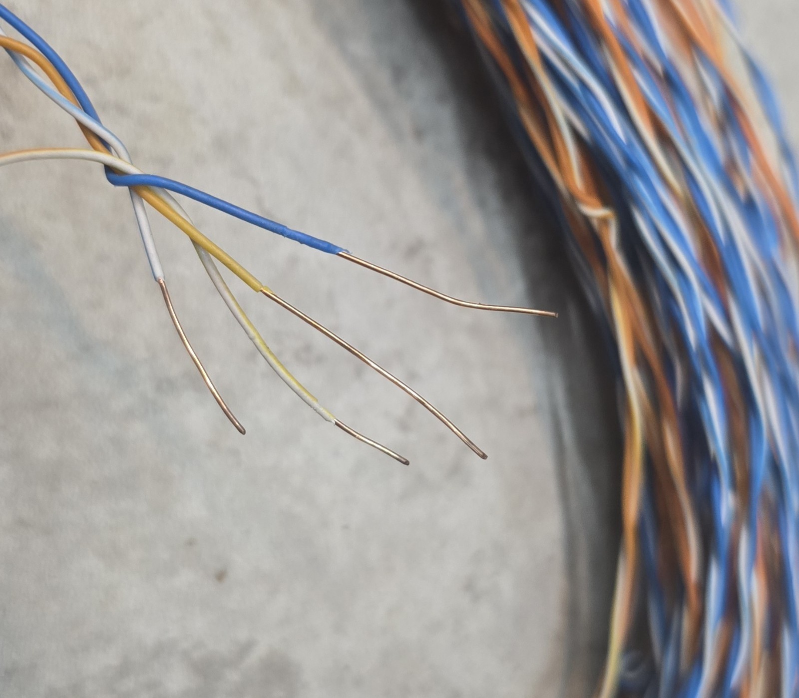 3 Lbs Scrap Copper Wire Colorful Twisted Pair Insulated Metal Craft Material