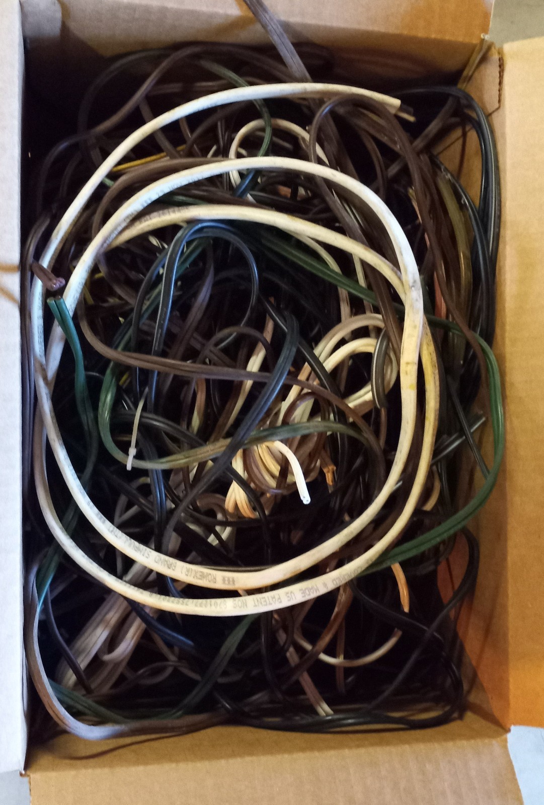 10 Pound box full Insulated Copper Wire Scrap #3