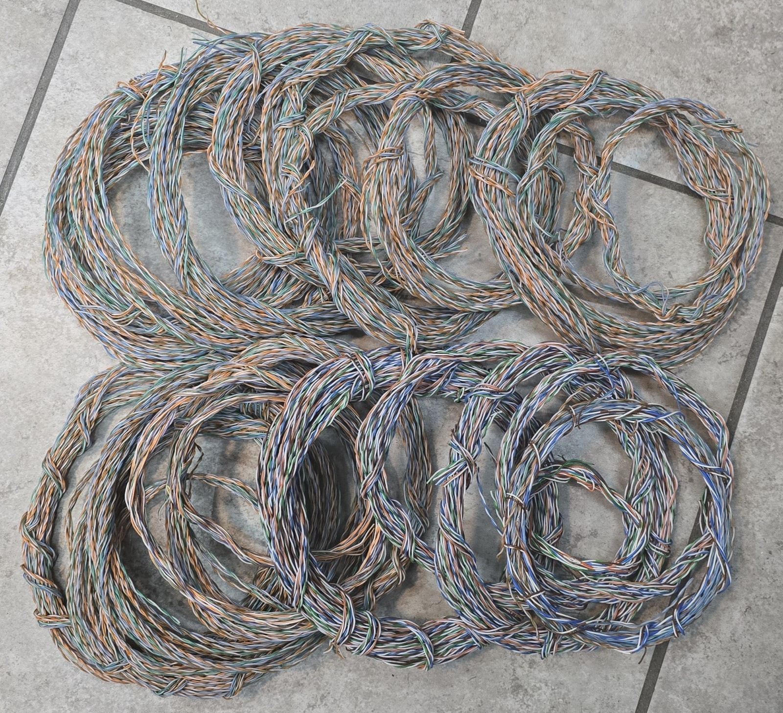 3 Lbs Scrap Copper Wire Colorful Twisted Pair Insulated Metal Craft Material