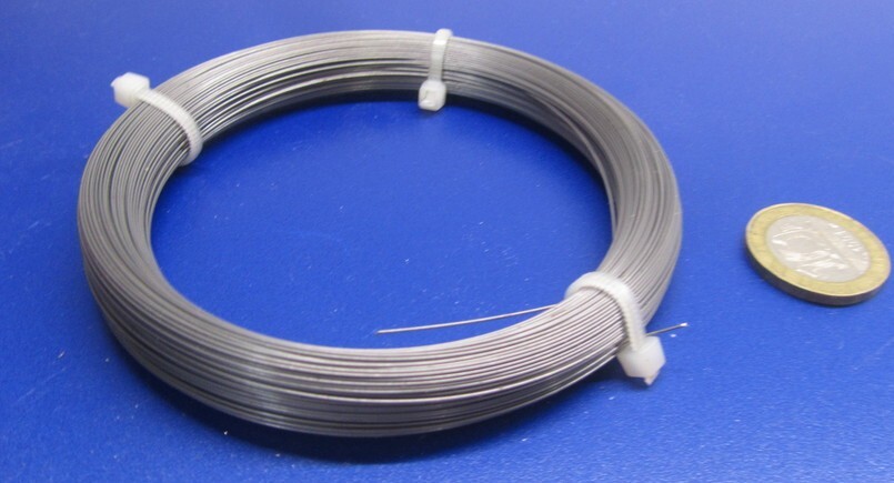 C1080 Carbon Steel Music Wire, Phosphate Coated, .018″ Dia. x 1/4 lb Coil