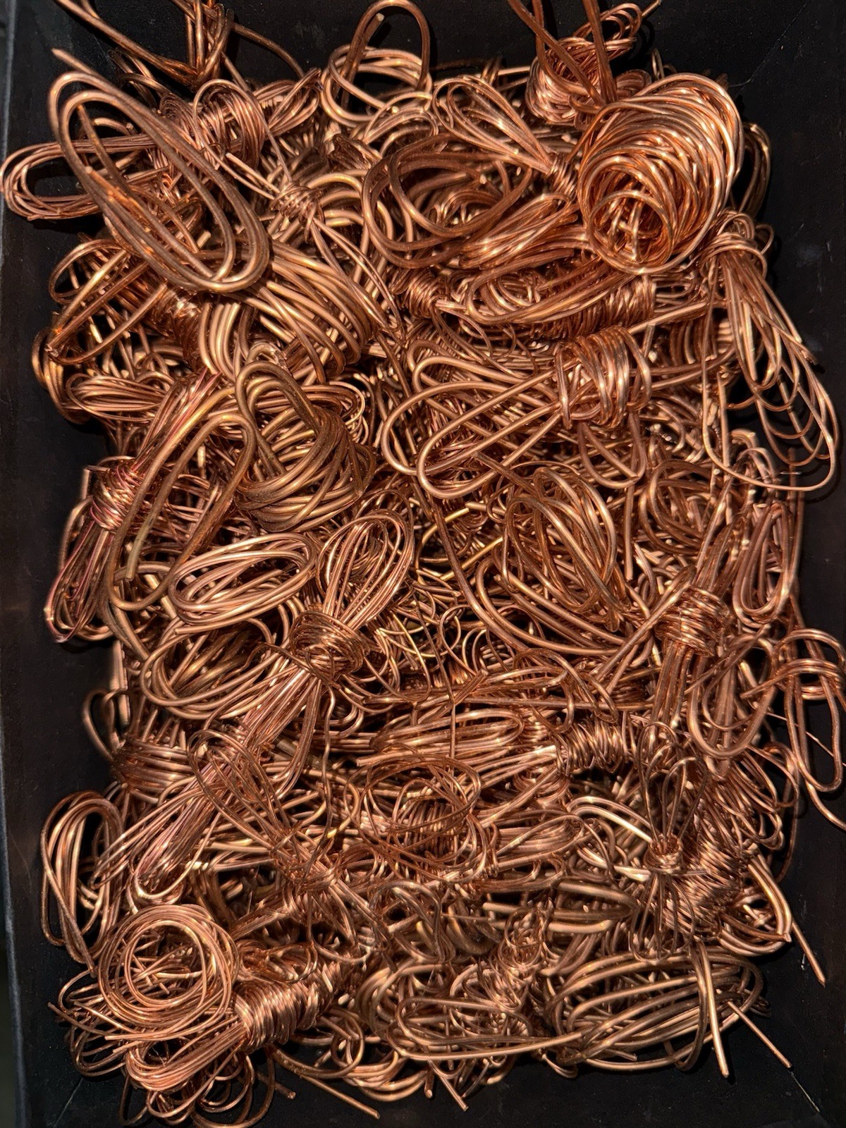 10+ POUNDS CLEAN RECYCLED BARE BRIGHT COPPER WIRE FOR CRAFTING/SMELTING SEE DESC