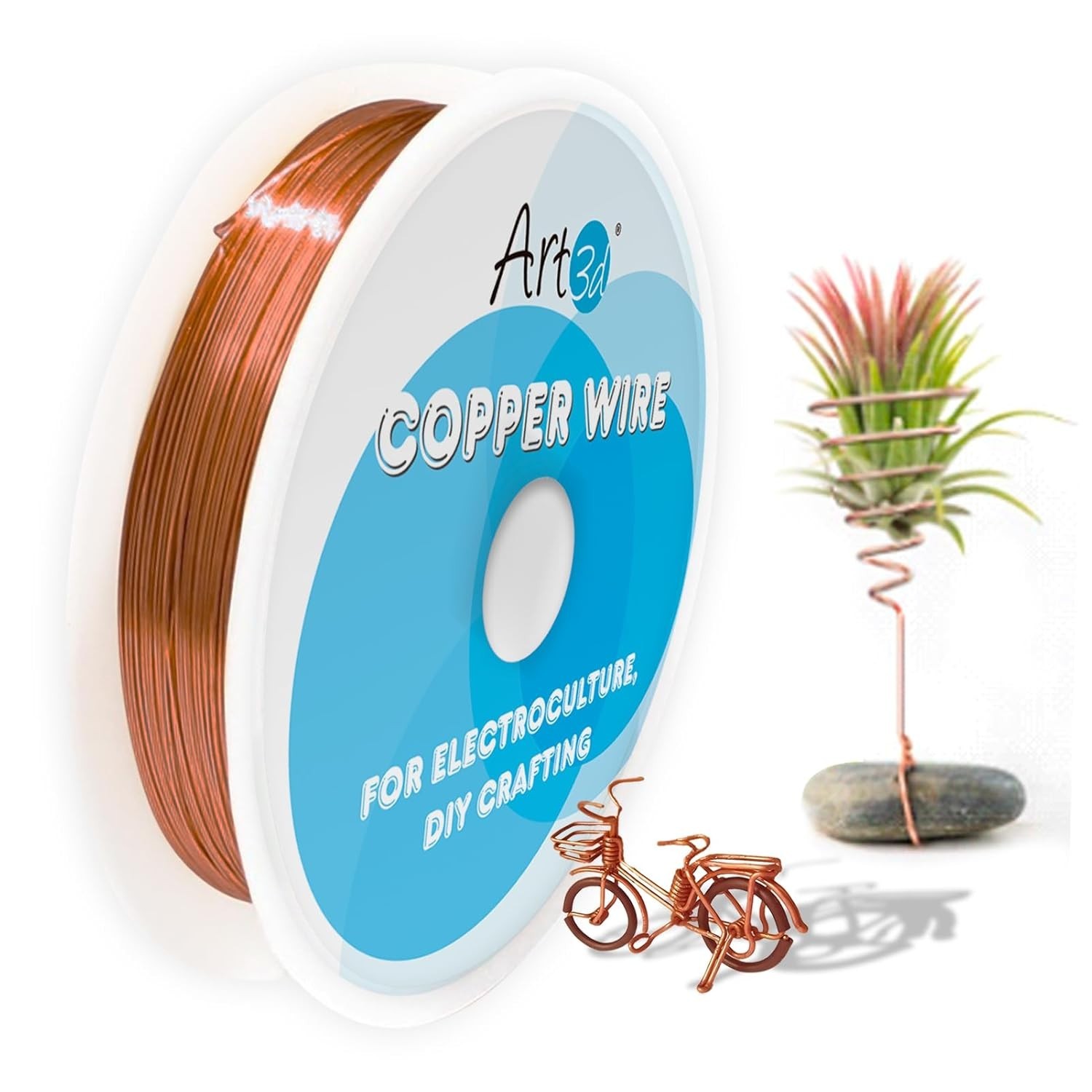 18 Gauge 60 FT Soft Copper Wire – Ideal for DIY Crafts & Electroculture