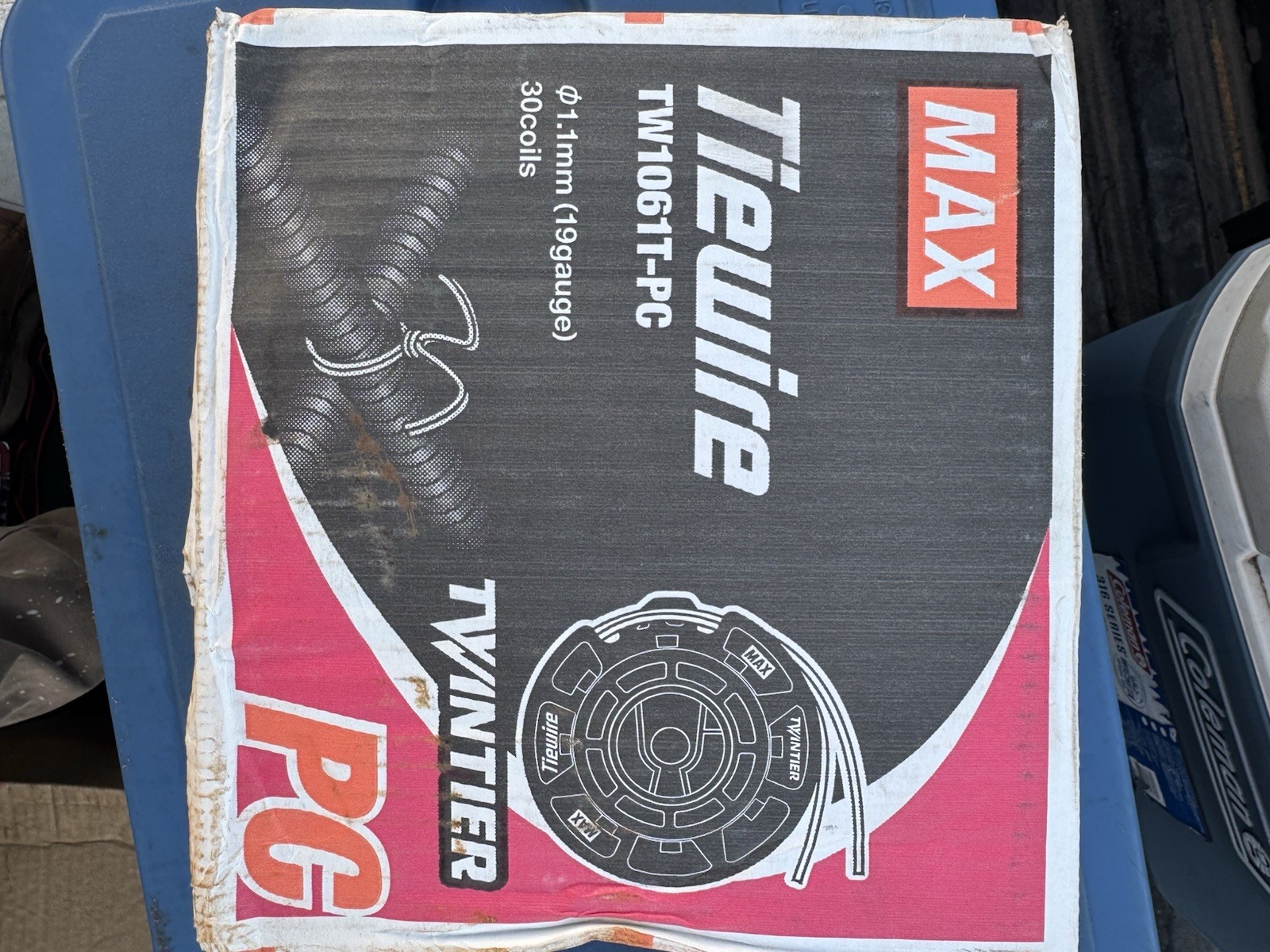 MAX TW1061T-PC Tie Wire TwinTier Series 1.1mm (19 Gauge) 30 Coils