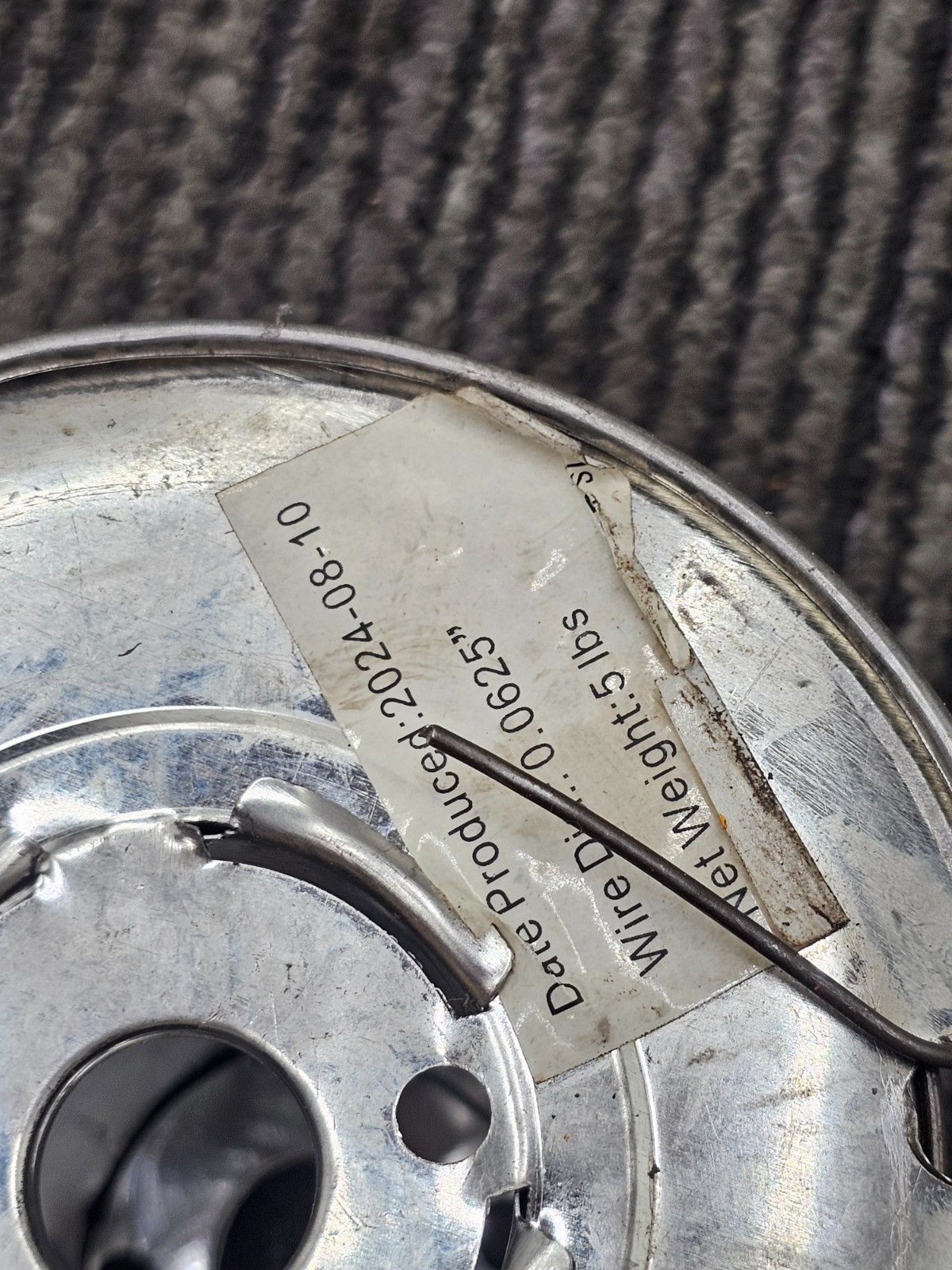 Wire Spool 5 Lbs 0.0625″ Diameter Steel Wire Spool