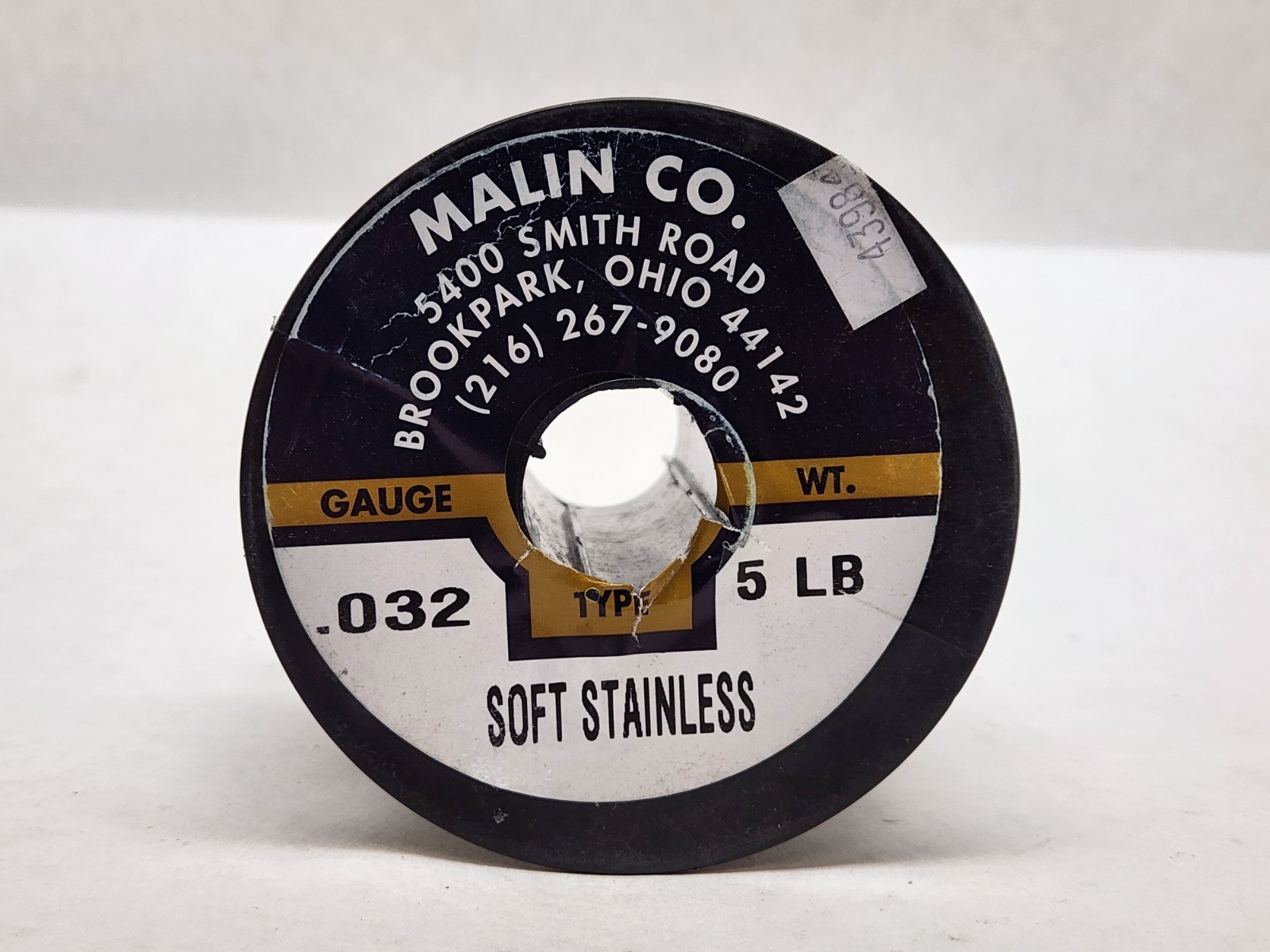 Malin Soft Stainless Wire .032 Gauge 5 LBS Spool Stainless Steel USA Craft DIY