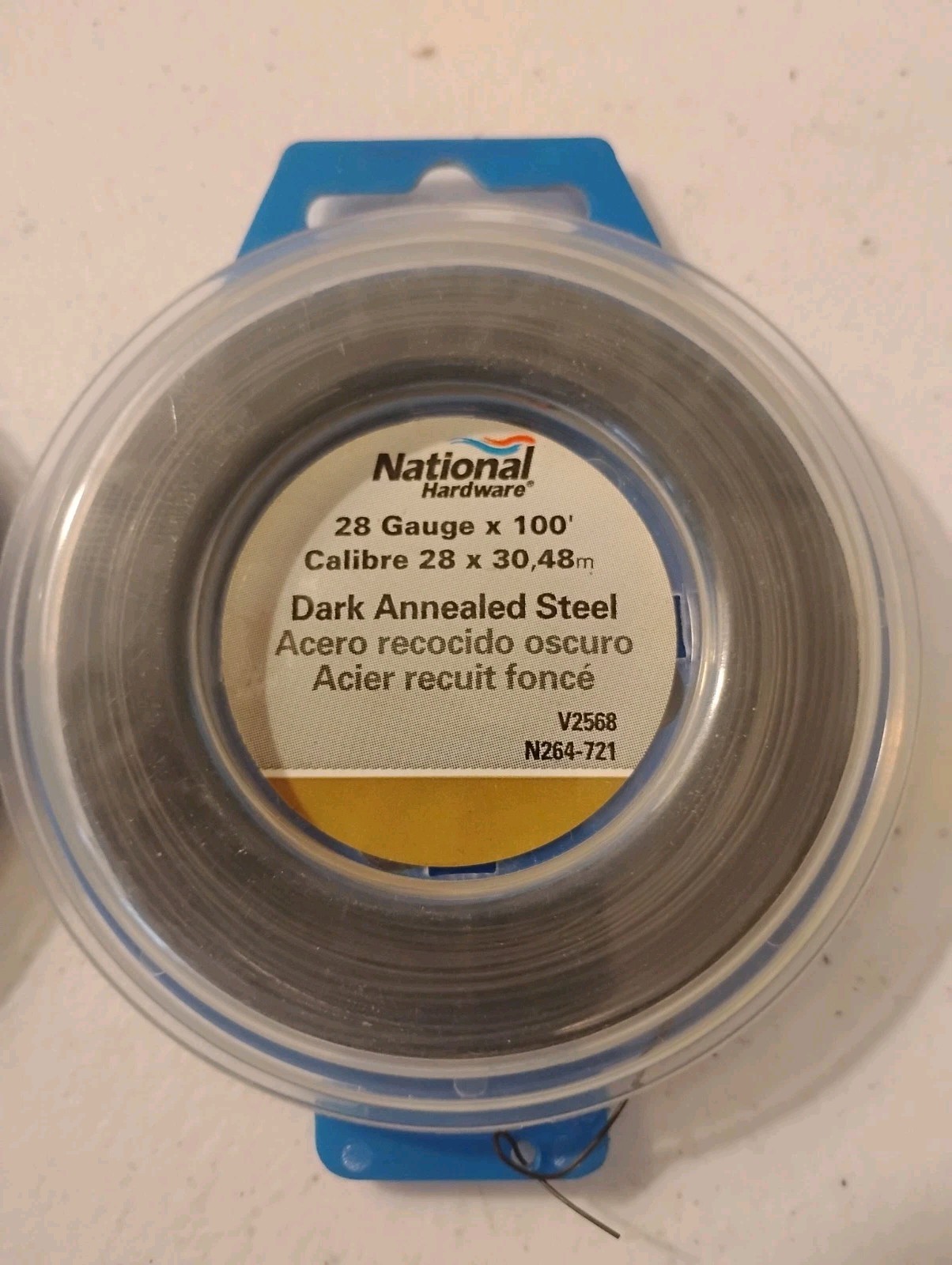 Lot of 2 National N264-721 V2568 Annealed Steel Wire, 28 Gauge. 100′ X 2 . New.