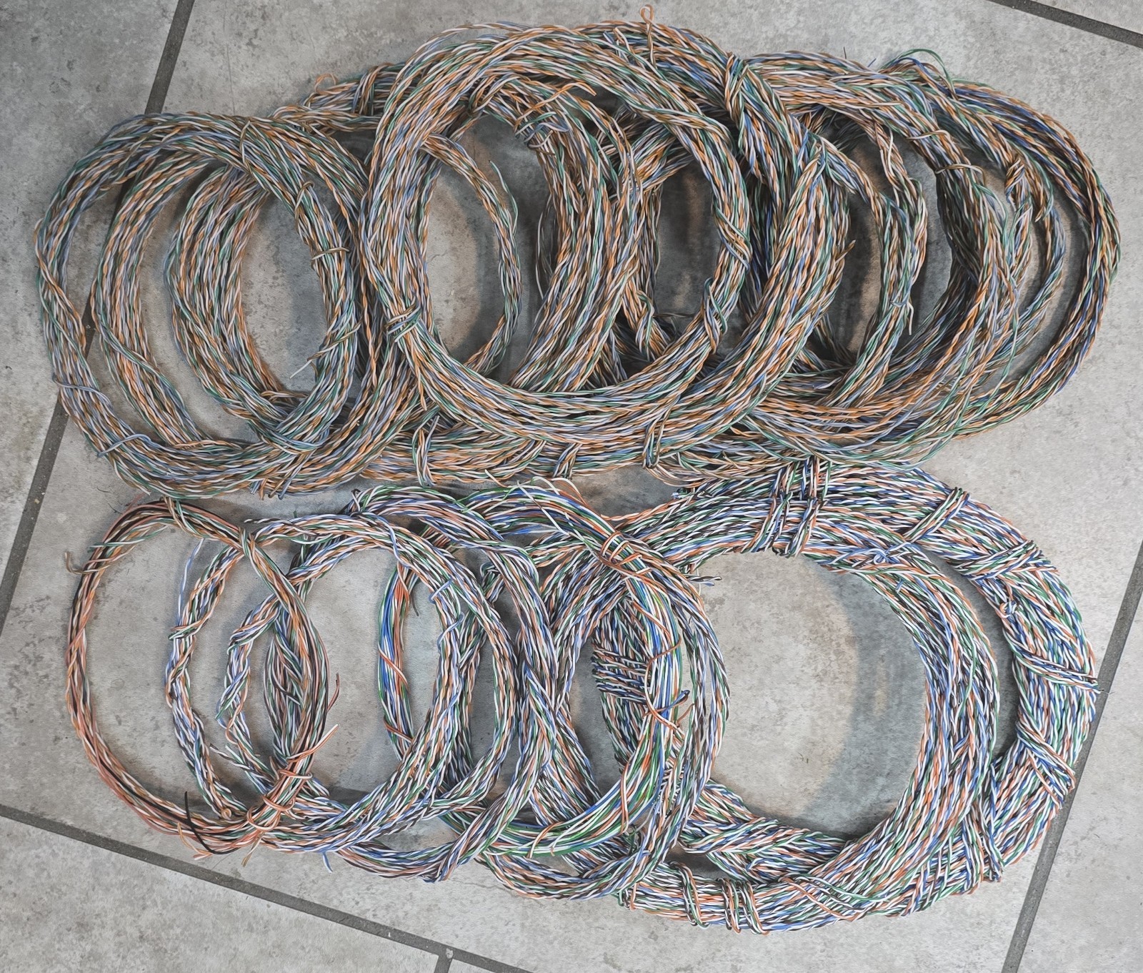 3 Lbs Scrap Copper Wire Colorful Twisted Pair Insulated Metal Craft Material