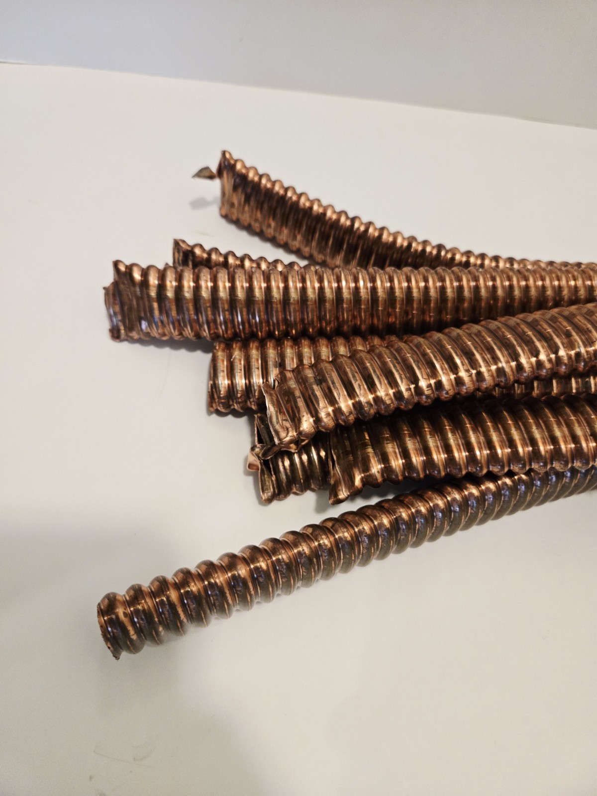 3 pounds Scrap Copper Corrugated PIpe