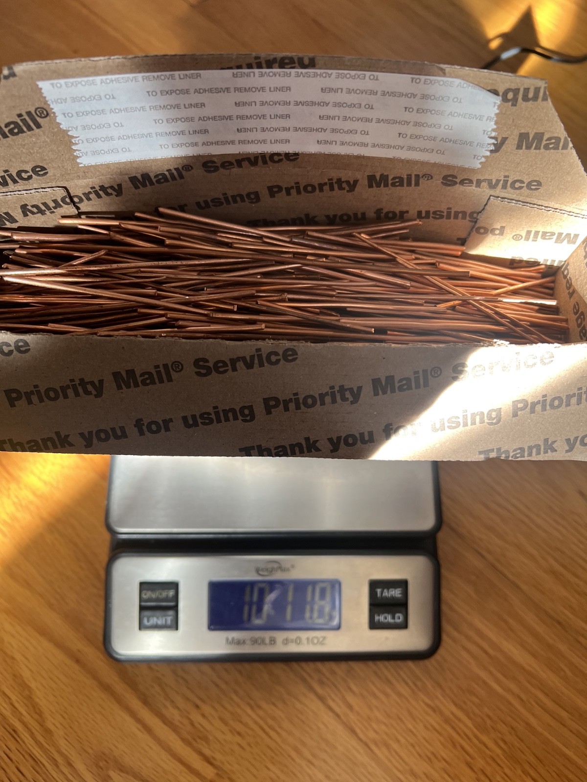 10Lb 10Oz Scrap Copper Recycle Ingot Cast .999 Fine Steampunk Art Deco Projects