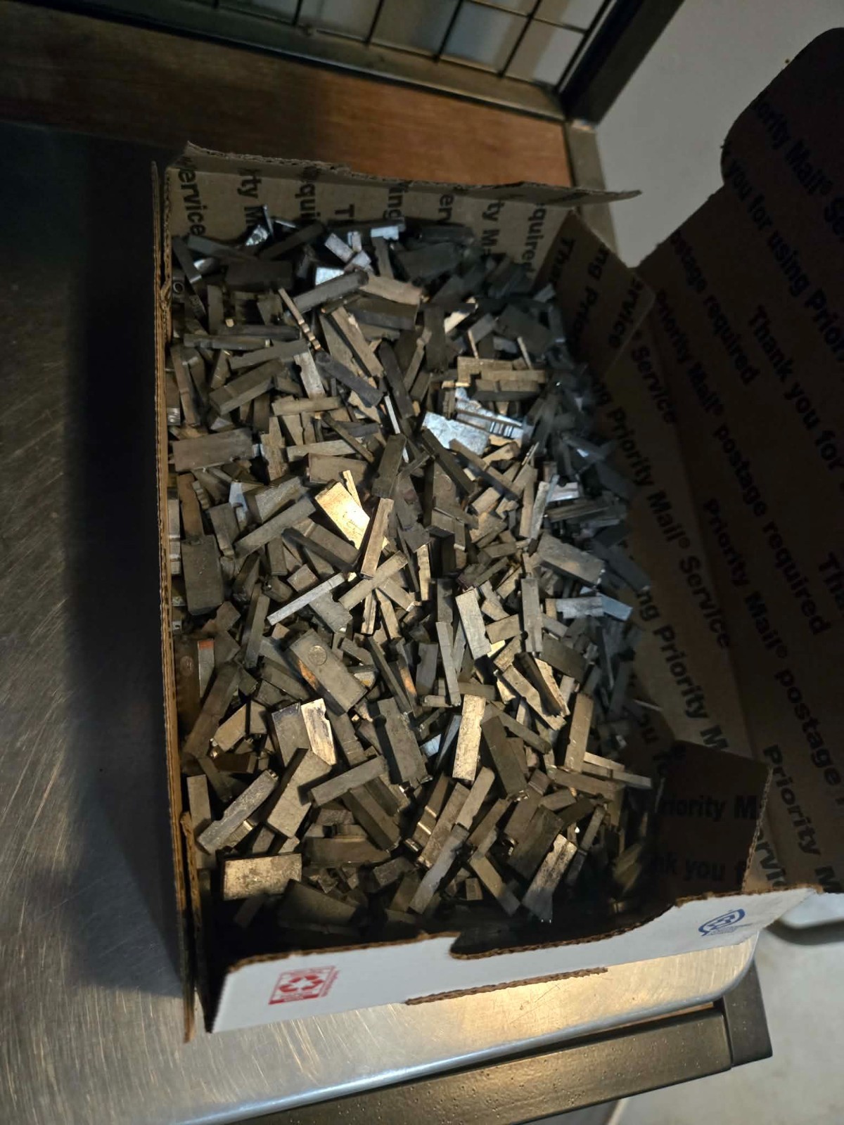 6lb lot – Scrap Letterpress Lead