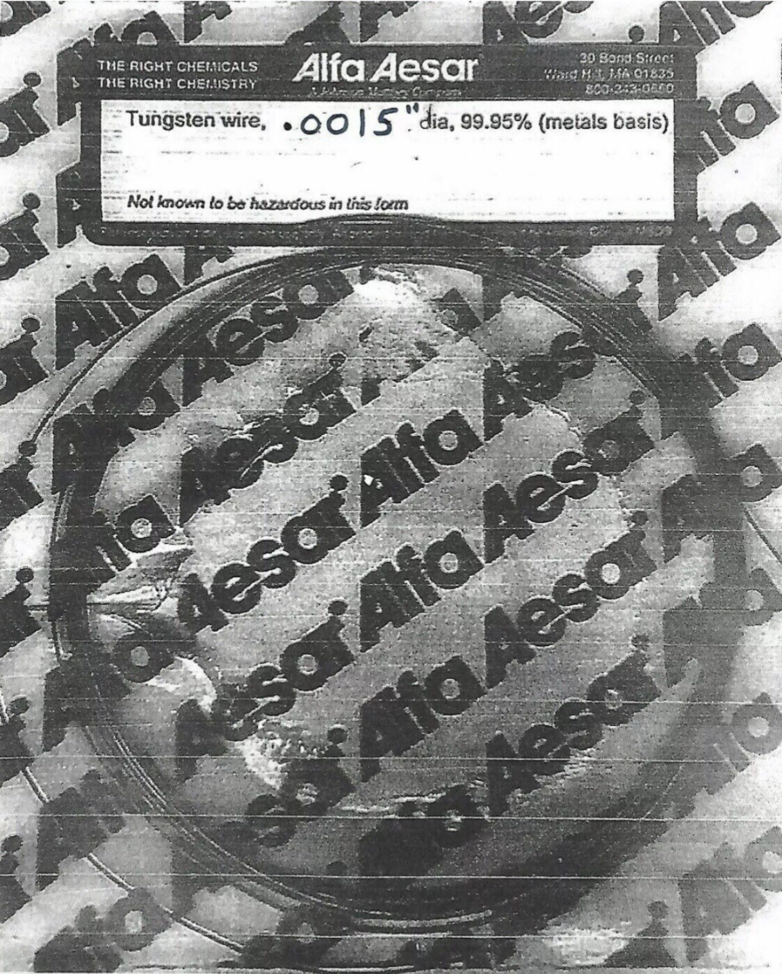 TUNGSTEN WIRE .0015” .038mm🇺🇸37 SIZES LISTED! 99.95% PURE WOLFRAM WIRE🇺🇸USA!