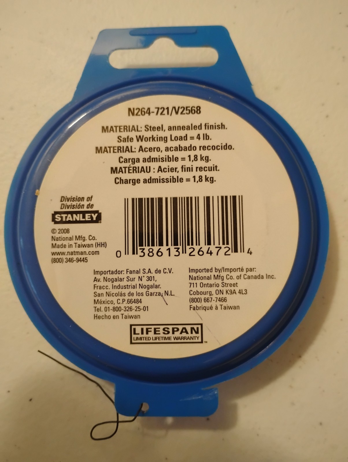 Lot of 3 National N264-721 V2568 Annealed Steel Wire, 28 Gauge. 100′ X 2 . New.