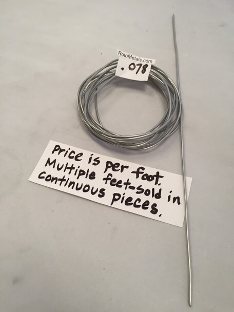 Zinc Wire 99.9% Pure.125 inch Diameter 99.9%