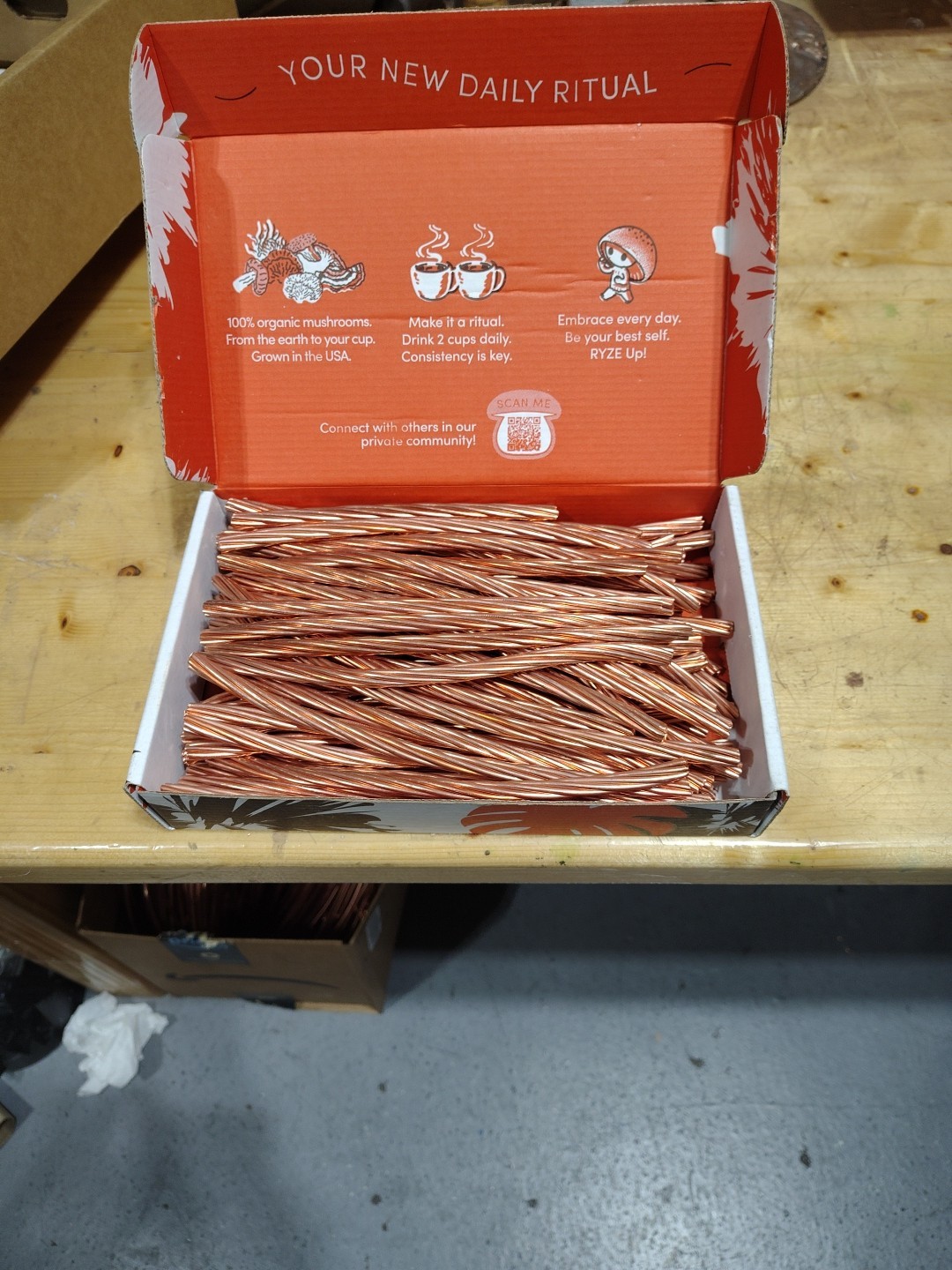 10 lbs Bare Bright Clean Copper Scrap Metal. 1/4″ Thick 6″-12″ Length