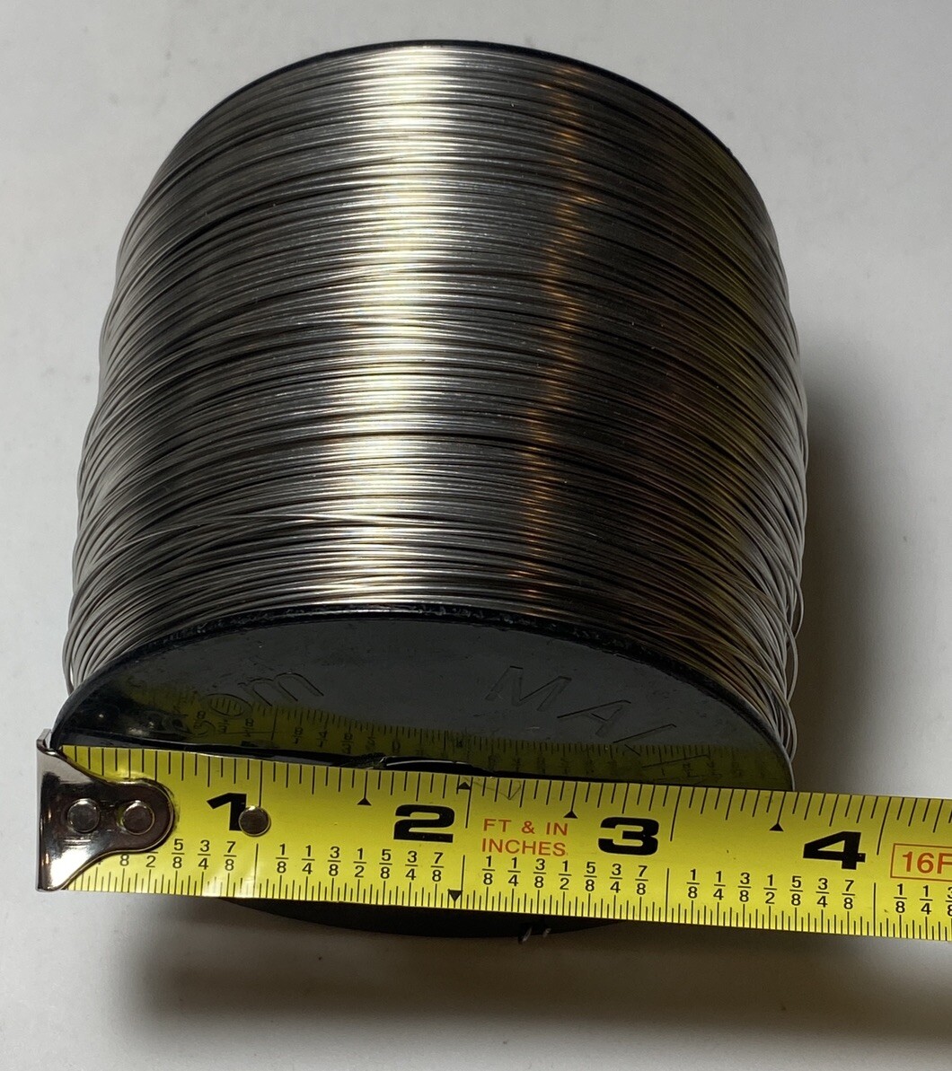 2900 Feet – Malin Lockwire 0.025 in Dia Stainless Steel, 34-0250-005S, 5 lbs