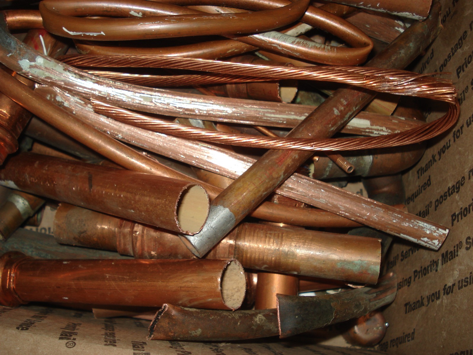 10lbs Scrap Copper for Recycling, Crafts, Melting Stacking