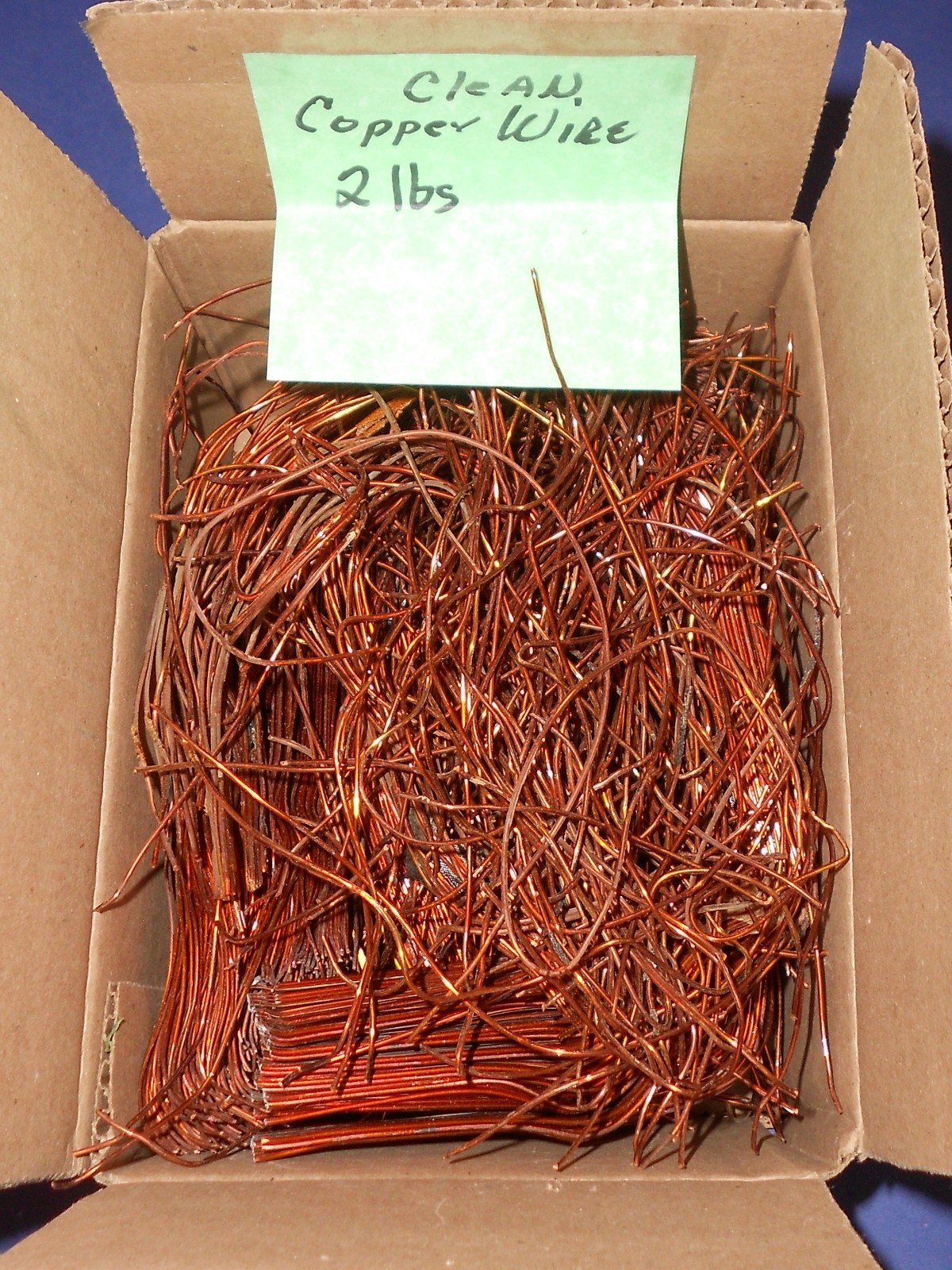 SCRAP COPPER WIRE off electric motor Clean /Bare Fine wire Bright 2 pounds