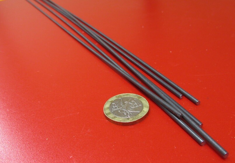 1065 Carbon Steel Wire .092″ Dia. +/-.002″ x 3 Ft Length, 6 Pcs