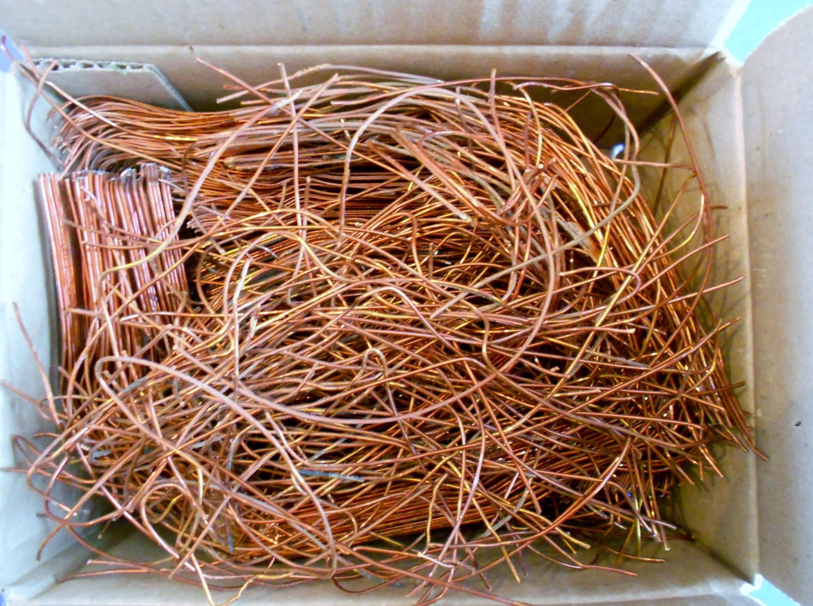 SCRAP COPPER WIRE off electric motor Clean /Bare Fine wire Bright 2 pounds