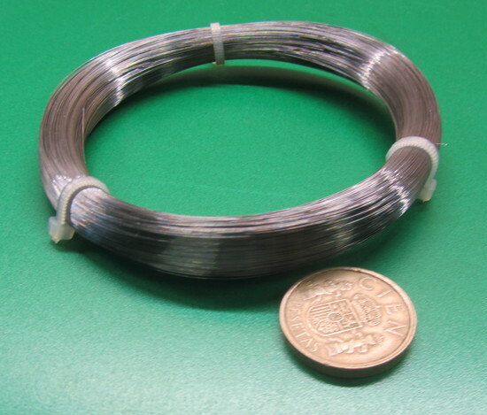 C1080 Carbon Steel Music Wire, Phosphate Coated, .006″ Dia. x 1/4 lb Coil