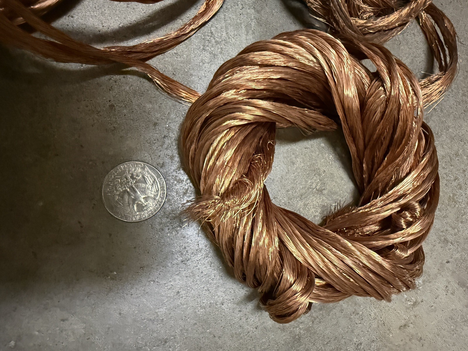 Copper Wire Scrap 7lb 8oz clean. 99.99%
