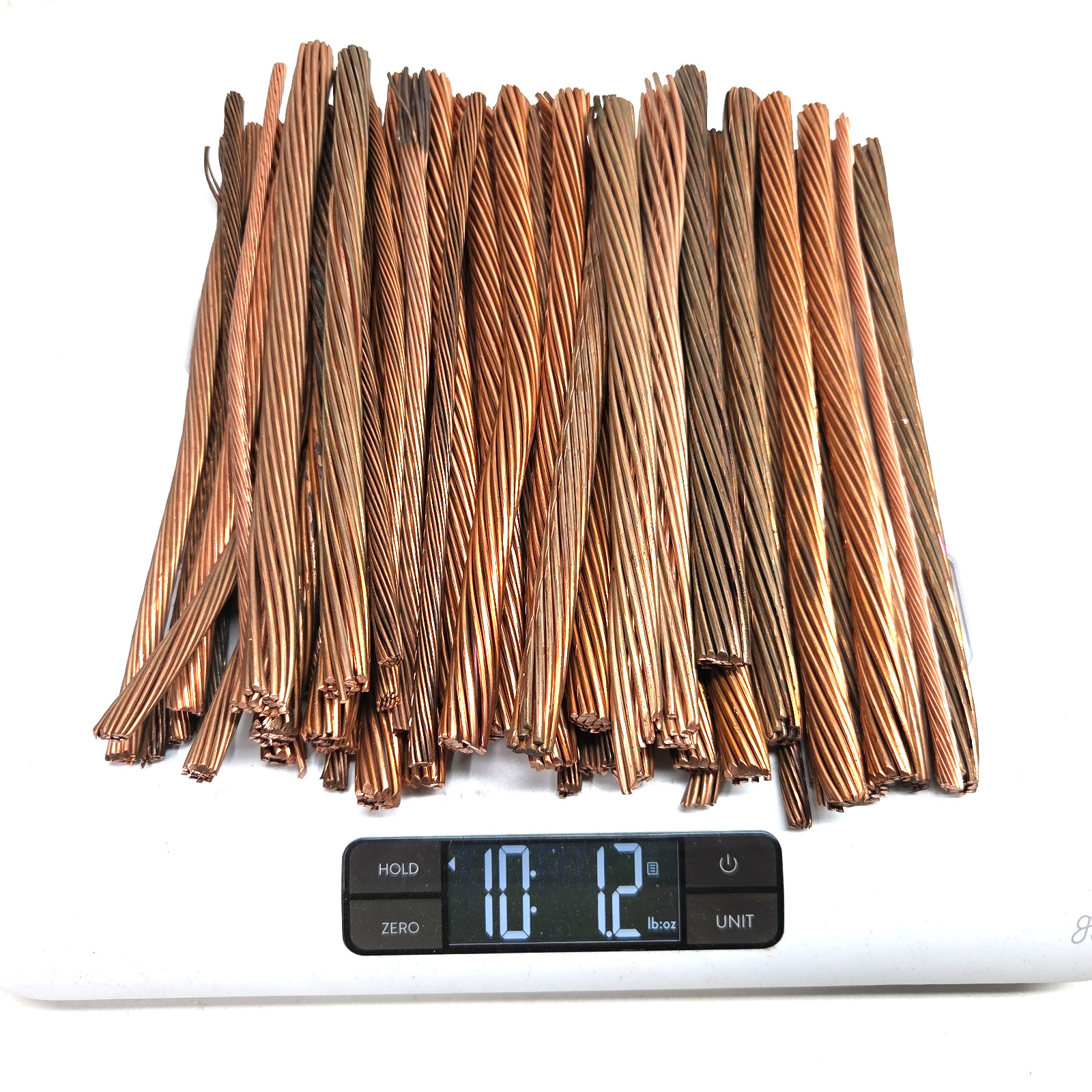 10 Lb Bare Bright Copper Scrap Wire Stripped Bullion Ready to Melt Parts/Repair