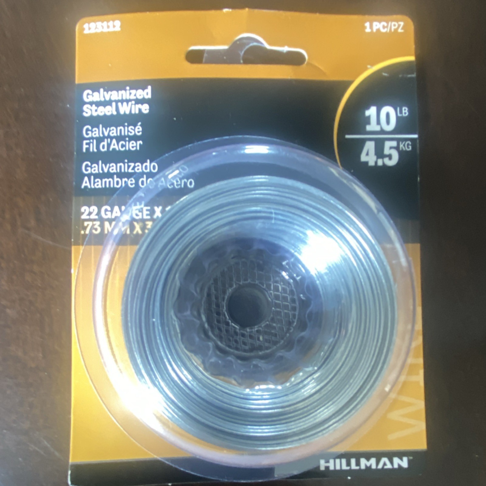 Hillman Galvanized Steel Wire 22 Gauge 0.73 mm MPN 123112