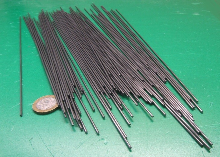 C1080 Carbon Steel Music Wire, Phosphate Coated, .063″ Dia x 1 FT Length, 100 pc