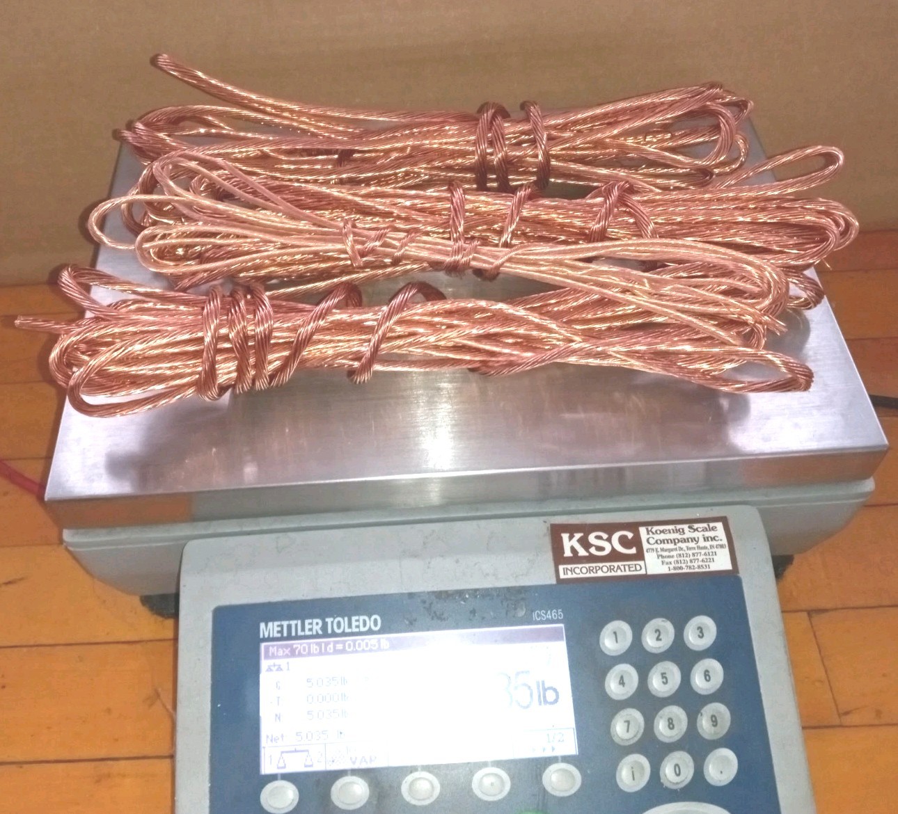 5 Lb Copper Bare Bright Highest Quality Industrial Wire Great For Many Project