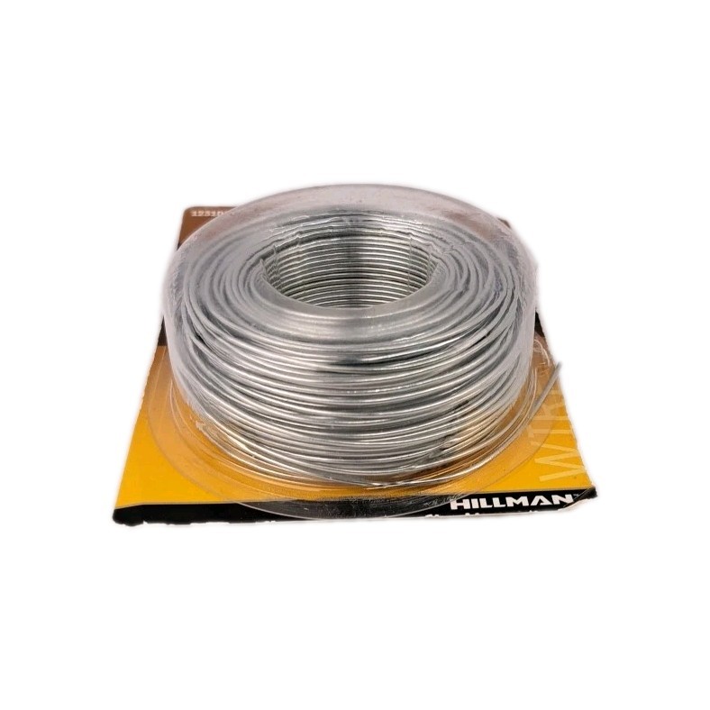 Hillman Galvanized Steel Wire Alligator Clip Test Lead Ground Cable Electrical
