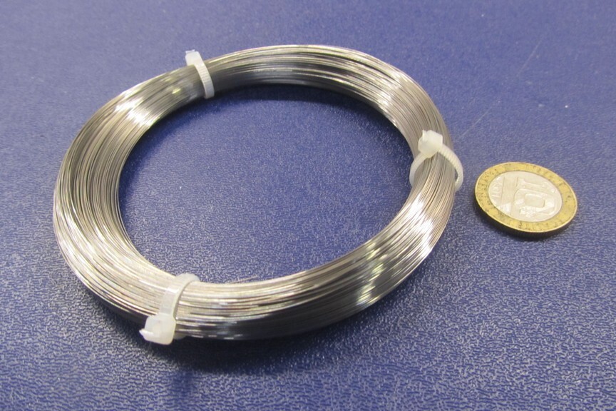 C1080 Carbon Steel Music Wire, Phosphate Coated, .009″ Dia. x 1/4 lb Coil