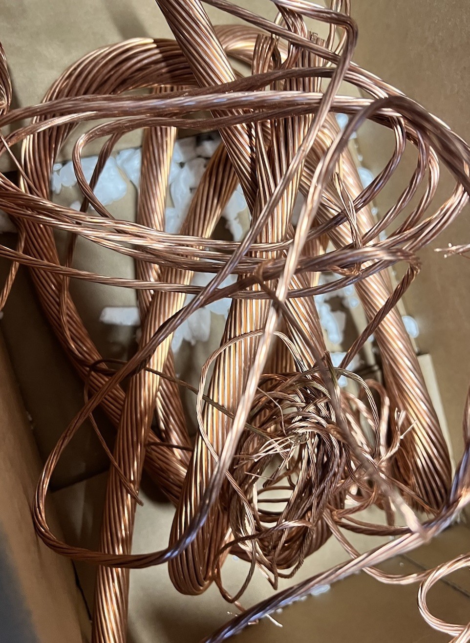 Lot of 20 Pounds of Copper Wire For Scrap Metal – Insulation Removed & Cleaned